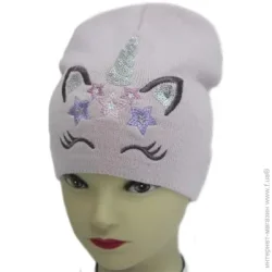 Шапка Luna Kids Шапочка детская для девочки р.48-50 светло-розовый 2287