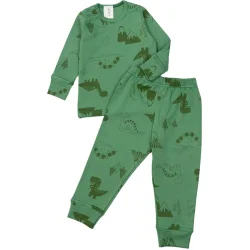Пижамный комплект Luna Kids Пижама для мальчиков Дино р.80-86 зеленый 0195