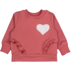 Толстовка Luna Kids Свитшот для девочки Сердечко р.92 пудра