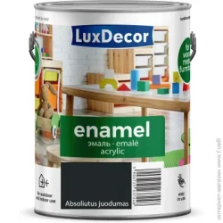 Luxdecor Эмаль акриловая черный мат 2,2л