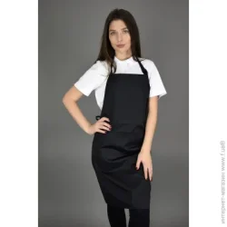 Lux-Form Фартук с нагрудником 1021 р. универсальный черный