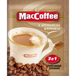 Кофе Maccoffee Кофейный напиток 3 в 1 Карамель 18 г