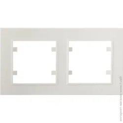 Makel Рамка двомісна Karea 00 горизонтальна слонова кістка