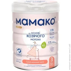 Детская смесь Детская смесь Mamako Сухая смесь 3 Premium 800 г 4670017090514