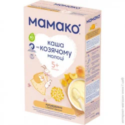 Каша Mamako Молочная Кукурузная с Тыквой и Абрикосом на Козьем Молоке 200 г с 5 месяцев (4607088795840)