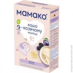 Каша Mamako Молочная Овсяная с Черносливом на Козьем Молоке 200 г с 6 месяцев (4670017090033)