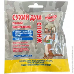 Mamo Душ сухой СПОНЖ одноразовый