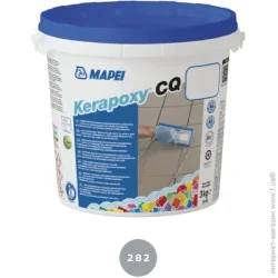Mapei Затирка для плитки Kerapoxy CQ 282 3 кг серый цемент