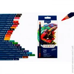 Marco Олівці 24 кольори шестигранні,Chroma,8010-24CB,ТМ"Marco" (6951572931350)