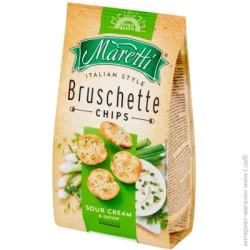Сухарики Maretti Брускетти Сметана-цибуля 70 г