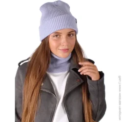 Шапка Mari-Knit Шапочка унісекс 0874 р.54-56 блакитний