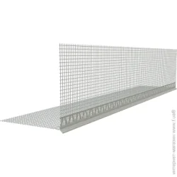 Masterplast Профиль THERMOMASTER PVC-B угловой с сеткой и капельником 2,5 м