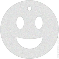 MAXGROUP Брелок світловідбивний Смайлик NM-298