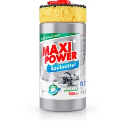 Гель для миття посуду Maxi Power Платинум із губкою 1000 мл (DS7644)