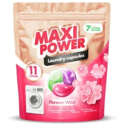 Капсулы для стирки Maxi Power Flowers Wild 11 шт (4823098414988)