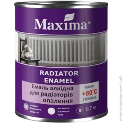 Maxima Эмаль для радиаторов отопления белый глянец 0,7кг