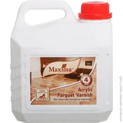 Maxima Лак паркетный Acrylic Parquet Varnish глянец бесцветный 2,5 л