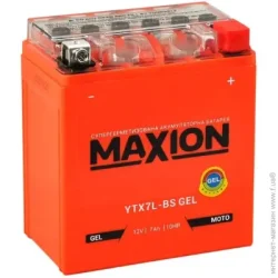 Автомобильный аккумулятор Maxion 7Ah 85A 12V YTX7L-BSGEL «+ » справа
