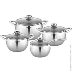 Набор кастрюль Maxmark 8 пр.(MK-APP7508L)