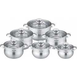 Набор кастрюль Maxmark 12пр. (MK-BL2512B)