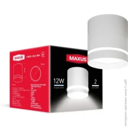 Maxus Светильник потолочный 12 Вт белый 4100 К 1-MSD-1241-WH