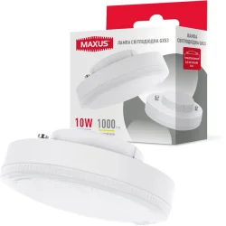 Maxus Лампа світлодіодна 10 Вт GX53 220 В 4100 К 1-GX53-10W