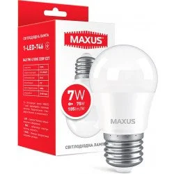 Світлодіодна лампа Maxus Лампа світлодіодна 7 Вт G45 матова E27 220 В 4100 К 1-LED-746
