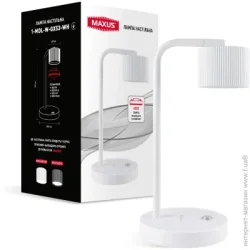 Настольная лампа Maxus 1-MDL-W-GX53-WH Wave White