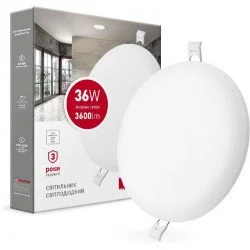 Maxus Світильник точковий Sp Edge круг LED 36 Вт 4100 К білий