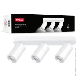 Спот Maxus Спот 3xGX10 білий 3-MAX-SL-GU10-WH