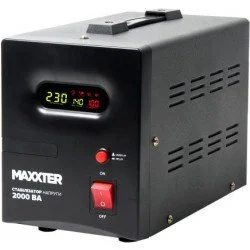 Стабілізатор напруги Стабілізатор напруги Maxxter Стабілізатор напруги 2000 ВА MX-AVR-S2000-01 релейний , підлоговий