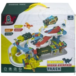 Maya Toys Гоночный трек Дино-город со светозвуковыми эффектами 6603A