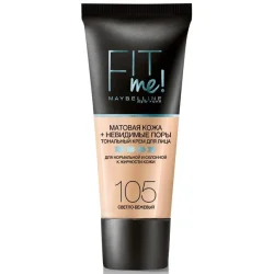 Maybelline Тональный крем Fit Me 105 светло-бежевый 30 мл