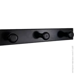 Maywood Вешалка настенная навесная на 3 крючка черная