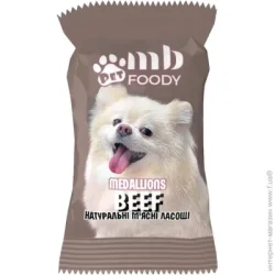 Mb Foody Лакомство BEEF медальоны 4 г (4823120601096)
