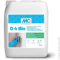 Ґрунтівка Mc-Bauchemie Грунтовка фунгіцидна адгезійна D4 Bio для поглинаючих основ з антигрибковим ефектом 5 л