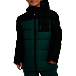 Mckinley Куртка для мальчиков зимняя Emmet jrs 418732-905057 р.140 черно-зеленая