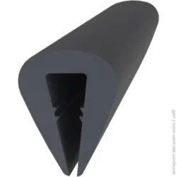 Mesan Уплотнитель в паз фигурный резиновый 1010 6,5х8,5 мм черный