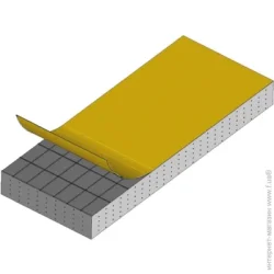 Mesan Уплотнитель самоклеющийся прямоугольный Novacia 1200.5.20 20х5 мм 10 м 10 м черный