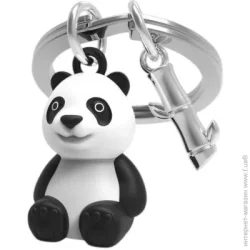 Metalmorphose Брелок для ключей Panda & Bamboo Leaf