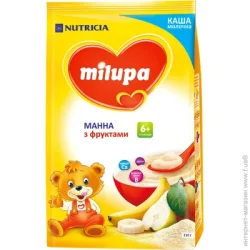 Каша Milupa Молочная манная с фруктами 210 г с 6 месяцев (5900852930041)