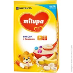 Каша Milupa Молочна органічна Рисова з Бананом 210 г з 5 місяців (5900852930027)