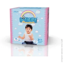 Подгузники Mimzi XL Размер (12+ кг) 50 шт (MDXL50)