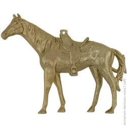 MIS LT Прикраса новорічна Кінь 10 см золотий