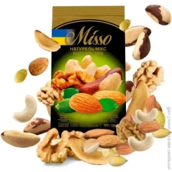 Горіхи Misso Снеки Асорті сушених горіхів Натурель Мікс 125 г