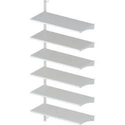 Modern-Expo Стеллаж торговый настенный 2130х1000х400 мм (6 полок) RAL 9001