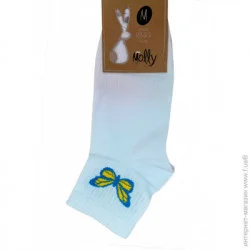 Шкарпетки чоловічі Molly Метелик р.27 білий