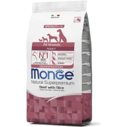 Сухой корм Monge Корм сухой для всех пород All breeds Adult говядина с рисом 2,5 кг