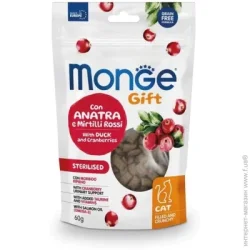 Monge Ласощі Cat Sterilsed з качкою та журавлиною 60 г