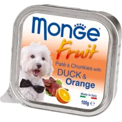 Консерви Monge Вологий корм DOG FRUIT з качкою і апельсином 0,1 кг (130749)
